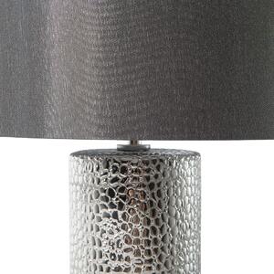 Černá a stříbrná stolní lampa na noční stolek AIKEN