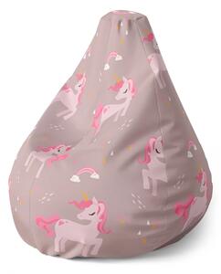 Sablio Sedací vak Pear Pony - 70 x 95 x 15 cm