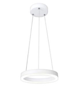 PLX LED závěsné moderní osvětlení FALTO, 9W, teplá bílá, bílé, 20cm, kruhové 308504