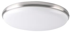 PLX LED stropní moderní osvětlení MATIS, 12W, denní bílá, 22cm, kulaté, matný chrom 314833