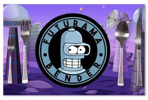 Sablio Prostírání Futurama Bender Planeta s vysílači: 40x30cm
