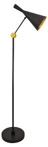 PLX Stojací lampa ve skandinávském stylu NEW ORLEANS, 1xE27, 60W, černozlatá 308016