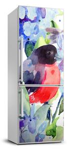 Nálepka fototapeta lednička Ptáci a květiny FridgeStick-70x190-f-57455538