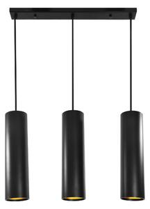 PLX Závěsné moderní osvětlení nad jídelní stůl LOLI, 3xGU10, 50W, černozlaté 307583