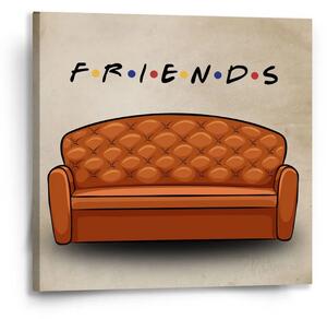 Sablio Obraz Seriál přátelé FRIENDS Gauč - 50x50 cm