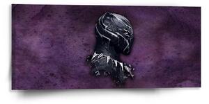 Sablio Obraz BLACK PANTHER z profilu Fialový mlhavý - 110x50 cm