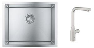 Sada kuchyňská baterie Grohe Essence 30270DC0, ocelový dřez Grohe K700 31726SD0