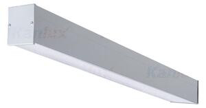 KANLUX Stropní osvětlení pro LED trubice T8 AMADEUS, 1xG13, 36W, 124x6,9x6cm, stříbrné, mikroprizmatický di 28448