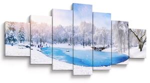 Obraz - Ledové jezero (210x100 cm)