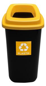 Plastový koš SORT BIN 705 barva víka žlutá