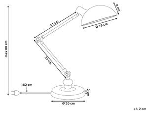 Stolní lampa černá MERAMEC