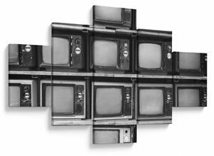 Obraz - Retro televize (125x70 cm)