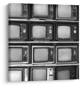 Obraz - Retro televize (30x30 cm)