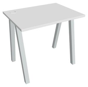 Kancelářský pracovní stůl UEA 800, bílá RAL 9016, deskaakát
