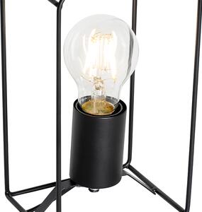 Industriální stolní lampa černá - Hiso