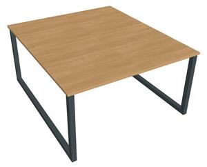Kancelářský pracovní stůl USDO 1400, bílá RAL 9016, deskaakát