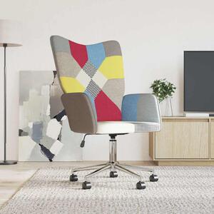 Relaxační křeslo patchwork textil 328193