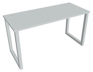Kancelářský pracovní stůl UEO 1400, bílá RAL 9016, deskaakát