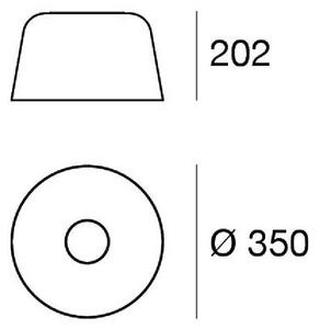 Linea Light LED stropní svítidlo Delfi_S, bílé, Ø 35 cm, kov, stmívatelný, Bílá / opál, Obývací pokoj / jídelna, Hliník, Moderní