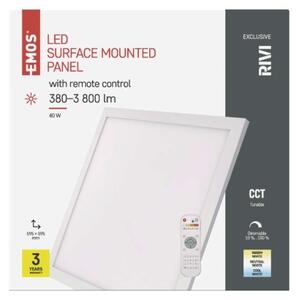 EMOS Stmívatelný LED PANEL EXCLUSIVE, 40W, teplá-studená bílá, 60x60cm, hranatý ZM5173