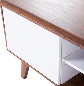 Televizní stolek s bílou skříňkou ROCHESTER