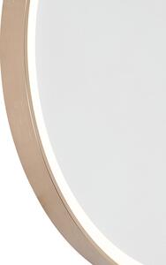 Zrcadlo do koupelny měděné 50 cm vč. LED s dotykovým stmívačem - Miral