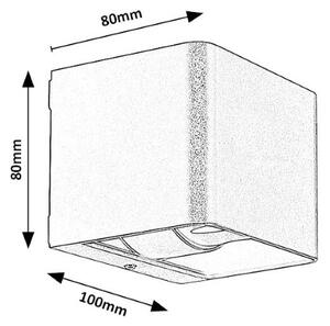RABALUX 77169 Hallstatt venkovní nástěnné svítidlo LED 10W/320lm 3000K IP54 hnědá