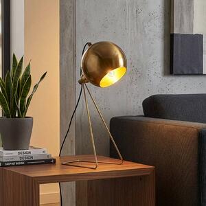 Opviq Stolní lampa Mixed, mosaz, kov, výška 45 cm, E14, Mosaz / zlato, Obývací pokoj / jídelna, kov