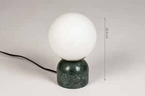 Stolní lampa Merlot Green Marmor (LMD)