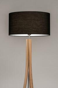 Stojací designová lampa Arbon Black and Wood (LMD)