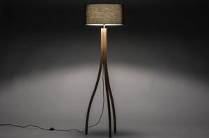 Stojací designová lampa Arbon Black and Wood (LMD)