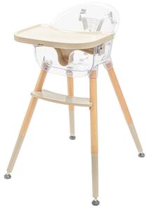 Jídelní židlička Baby Mix Ingrid wooden beige