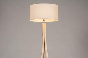 Stojací designová lampa Arbon White and Wood (LMD)