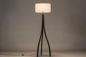 Stojací designová lampa Arbon White and Black Wood (LMD)