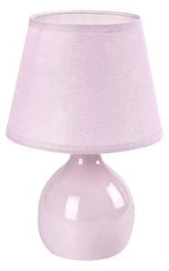 Rabalux Růžová stolní lampa Ingrid pro žárovku E14 74078