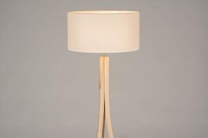 Stojací designová lampa Arbon White and Wood (LMD)