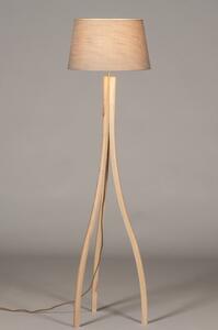 Stojací designová lampa Arbon Dark Taupe and Natur Wood (LMD)