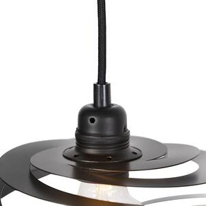 Designová závěsná lampa 2-světla se spirálovým stínidlem 50 cm - Scroll