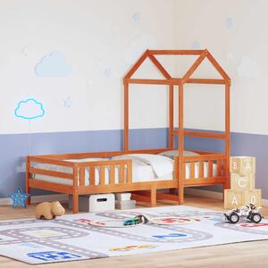 Rám postele se střechou voskově hnědý 75x190 cm masiv borovice 3282170