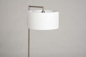 Stojací designová lampa Pallas White Steel (LMD)