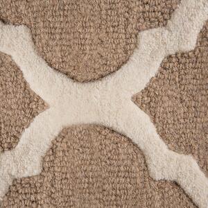 Béžový vlněný koberec 80x150 cm ERBAA