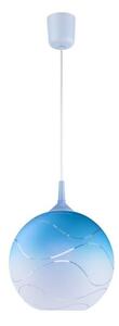 RUEL Závěsné moderní osvětlení na lanku SLENEL, 1xE27, 60W, koule, modré LM 1.1/33