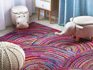 Pestrobarevný koberec s kruhy 160x230 cm KOZAN