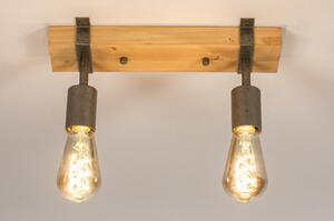 Stropní nebo nástěnné svítidlo Look Industry Wood Duo (LMD)