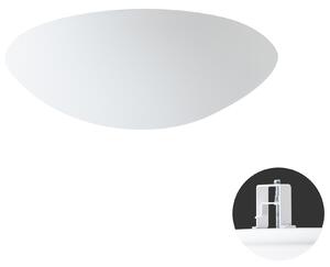 OS AUR55334 AURA V11 stropní/nástěnné skleněné polovestavné svítidlo bílá IP44 2x25W E27 - OSMONT