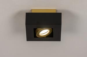 Stropní LED svítidlo Rivolli Black and Gold 1 (LMD)