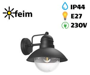 Philips 17237/30/PN Hoverfly nástěnné svítidlo černé 1x E27 IP44