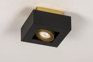Stropní LED svítidlo Rivolli Black and Gold 1 (LMD)