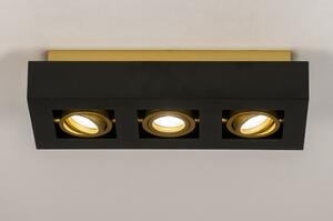 Stropní LED svítidlo Rivolli Black and Gold 3 (LMD)