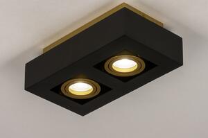 Stropní LED svítidlo Rivolli Black and Gold 2 (LMD)
